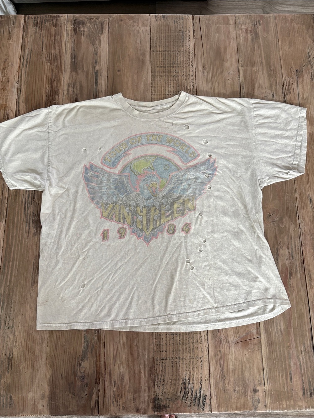Van Halen Graphic Tee Distressed T O/S